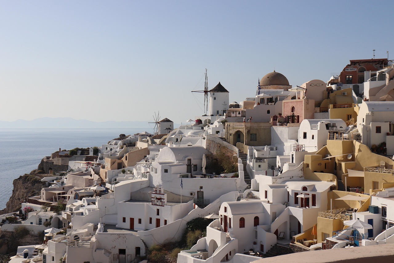 Greece https://pixabay.com/photos/town-cyclades-greece-santorini-8310950/